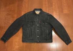 80's ビンテージ　70506-0259 44R 先染めブラック USA製のサムネイル