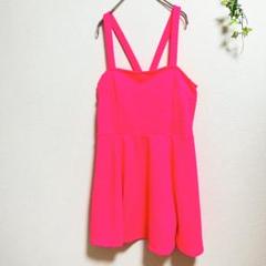 H&M エイチアンドエム【L】キャミソールチュニック ピンク 春夏 インナー