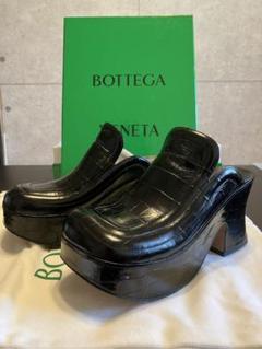 BOTTEGA VENETA☆クロコ型押し☆サボ☆スクエアトゥサンダル