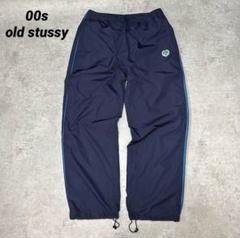 old stussy スノーパンツ ナイロントラックパンツ 90s STUSSY - 【STUSSY】90s old stussy 希少 ナイロンパンツ L 新品
