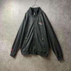 jacket トラックジャケット　MCD 黒　刺繍　パンク　ロック　ジップ