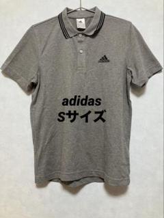 値下げ　adidasアディダス　半袖ポロシャツ　　ロゴ刺繍　Sサイズ