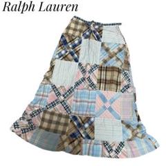 Ralph Lauren ラルフローレン　パッチワーク　コットンスカート　M Ralph Lauren ラルフローレン パッチワーク コットンスカート M