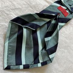 ISAIA★新品イザイア 自社製造セッテピエゲ仕様ネクタイ ダークグリーンドット ☆ セッテピエゲ ☆イザイア ISAIA☆ レジメンタルタイ