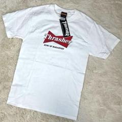 90s スラッシャー　THRASHER Tシャツ　デットストック　フレイムタグのサムネイル