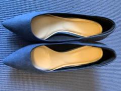 GU パンプス ヒール5cm ネイビー