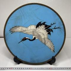 専用　古七宝　和物　鶴図大皿　タエチ　口径30.5㎝　東里7-0712⭐︎2F 専用 古七宝 和物 鶴図大皿 タエチ 口径30.5㎝ 東里7-0712⭐︎2F