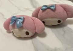 ピンクのウサギ型クリップ ぬいぐるみ