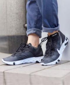 NIKE ナイキ リアクト エレメント 24.0cm スニーカー 黒 レディース