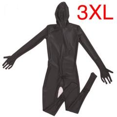 ラテックス製フロントジッパー式全身スーツ男性用（手足開口）★XS★キャットスーツ 31ozlJAkfkL.jpg_BO30,255,255,