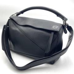 【希少】美品　ロエベ　パズル　メッセンジャー　ショルダー　シボ革　ブラック Yahoo!オークション - 希少 LOEWE ロエベ パズル メッセンジャー