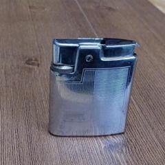 Ronson アンティークライター 茶色と銀色のストライプ