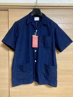 稀少品》Boncoura シャツジャケット インディゴリネン 36 - メルカリ