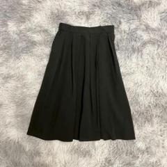 『a.v.v』アー・ヴェ・ヴェ　プリーツスカート　黒　ロング　ミディ　フレア
