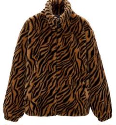 【美品・希少】ZARA フェイクファーボンバージャケット ファーブルゾン メンズ LIMITED EDITION フェイクファーボンバージャケット - ブラウン