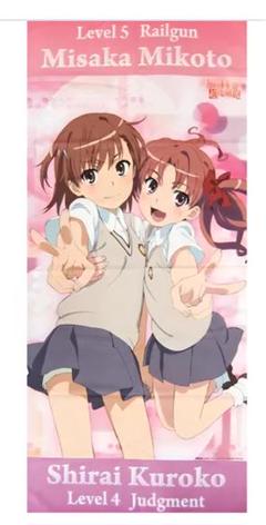 御坂美琴＆白井黒子 マイクロファイバーメガバスタオル 「とある科学の超電磁砲」