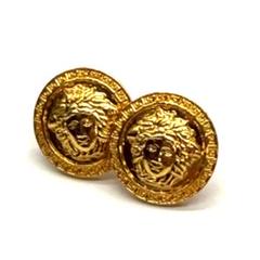 未使用級✨　VERSACE　ピアス　メデューサ　ラインストーン　ロゴ　614 未使用級✨ VERSACE ピアス メデューサ ラインストーン ロゴ 614