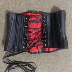 SNSで話題】元鈴木さん Kimberly S 黒赤レースアップコルセット