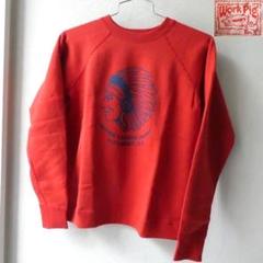 長袖スウェット M レッド 未使用 ショップオリジナル インディアン
