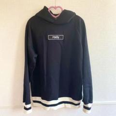 【新品タグ付き】Rady ブラック オーバーサイズパーカー セットアップ S Rady - rady サテンボックスセットアップ s ブラックの通販 by r