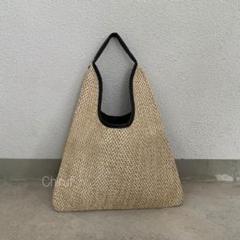 新品⭕️メッシュ トライアングルトート バッグ ショルダーバッグ ベージュ