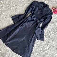 ANAYI アナイ　トレンチコート　ネイビー　紺　ロングコート　ダブル　ベルト コート|アウター|NEW ARRIVAL|ANAYI OFFICIAL ONLINE STORE