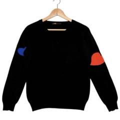 キワンダ　(F) 長袖 ニット セーター　カシミヤ100 ハート　kiwanda