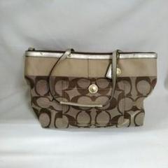 ◆【匿名発送】COACH/コーチ/ハンドバッグ/ベージュ