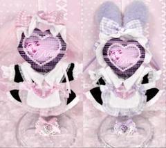 ᐡ ̳ᴗ ̫ ᴗ ̳ᐡ様　ぬい服　ハンドメイド　メイド　10cm ピンク　猫耳　猫　紫 いう様 ぬい服 ハンドメイド メイド 10cm ピンク 猫耳 猫