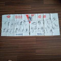 レア 中日ドラゴンズ 1982年1988年優勝 中日スポーツ サイン