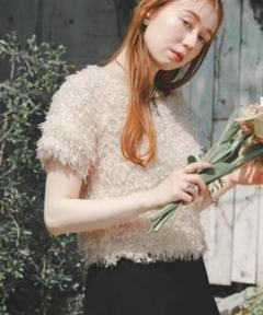 hinari フェザーヤーン半袖プルオーバー hinari（ヒナリ）の「フェザーヤーン半袖プルオーバー（Tシャツ