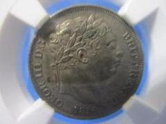 イギリス 6ペンス銀貨☆1816年／ジョージ3世／準未使用／アンティークコイン／ イギリス 6ペンス銀貨☆1816年／ジョージ3世／準未使用