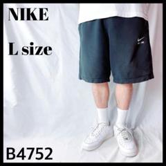 NIKE ナイキ AIRロゴ スウェット ハーフパンツ 黒 ブラック メンズ L