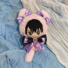 ちびぐるみ 10cm～12cm ぬい服 猫 ピンク 紫 - メルカリ