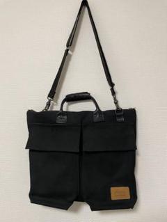 Dapper's ダッパーズ　レザーコンビネーションヘルメットバッグ ダッパーズ/Dapper's インディゴカラーが爽やかなレザーコンビ