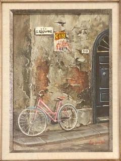 ⚠️激クリアランス⚠️ 石井研一 街角 絵画　元あの値段は2万7000円 ⚠️激クリアランス⚠️ 石井研一 街角 絵画 元あの値段は2万