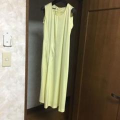 ジルサンダー ロングワンピース サテンイエロー160センチひざした
