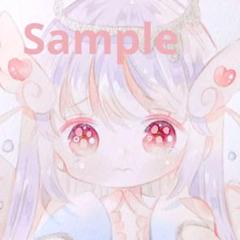 手描きイラスト オリジナル 約A5 透明水彩 - メルカリ