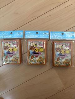 ポケモンセンタートウホク 花笠まつりごっこ ピカチュウ デッキシールド　3点 ポケモンセンタートウホク デッキシールド 花笠まつりごっこ