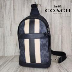 60 COACH コーチ　シグネチャー　ボディーバッグ