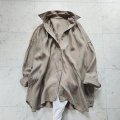 美品 ドゥーズィエムクラス 麻100% 長袖シャツ 日本製 ワイドシルエット