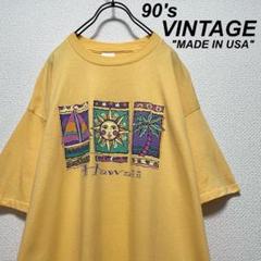 USA製 90s ビンテージ Hawaii Tシャツ オレンジ シングルステッチ