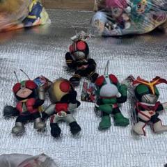 ジャンク品　レトロ　当時物　仮面ライダー ぬいぐるみ 5体セット ジャンク品 レトロ 当時物 仮面ライダー ぬいぐるみ 5体セット