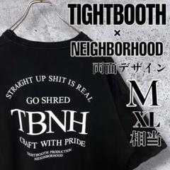 【入手困難コラボ】タイトブース×ネイバーフッド Tシャツ 黒M SK8 RUDE