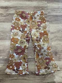 ghanda clothing キッズ　フレアパンツ　花柄　1-2歳