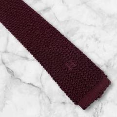 美品✨エルメス ネクタイ ニットタイ スクエア H刺繍 ビジネス