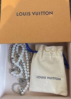値下げ ルイヴィトン ネックレス V フォー ヴィトン パール LOUIS VUITTON - ✨️美品✨️ ルイヴィトン ネックレス V