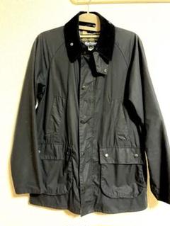 美品　古着　Barbour Bedale バブアー ビデイルSL ネイビー　38