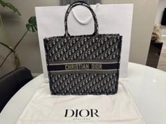 Dior ブックトート オブリーク柄 ラージサイズ 美品 - メルカリ