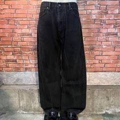 USA 古着 Levi's505 ブラックデニムパンツ バギー ワイド アメカジ